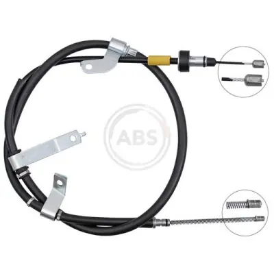 Cable de accionamiento, freno de estacionamiento A.B.S. K10140 Garantía De Devolución De Dinero